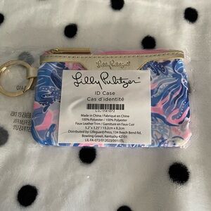 Lilly Pulitzer Vibrant ID Case with Gold Accents